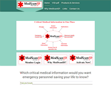 Tablet Screenshot of medscanid.com